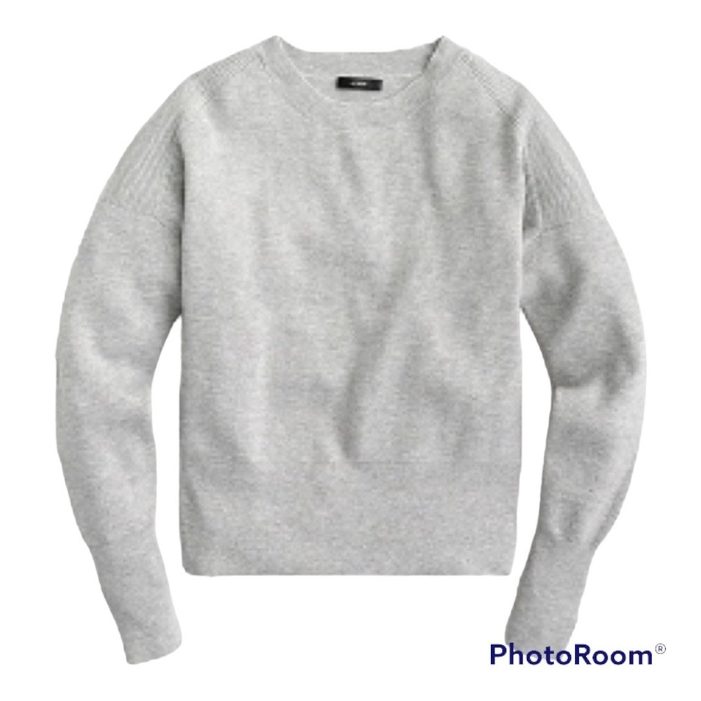 J CREW Balloon sleeve crew neck Wool Cotton Blend Sweater EUC Sz XXS